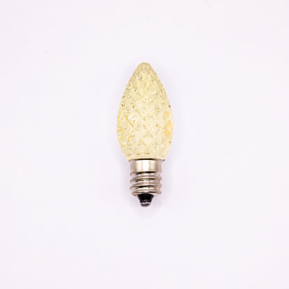 C7 LED Faceted Bulb | 12 Colors