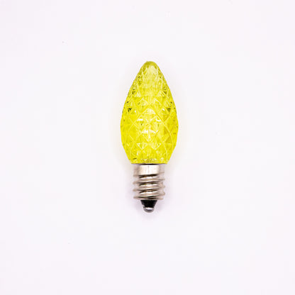 C7 LED Faceted Bulb | 12 Colors