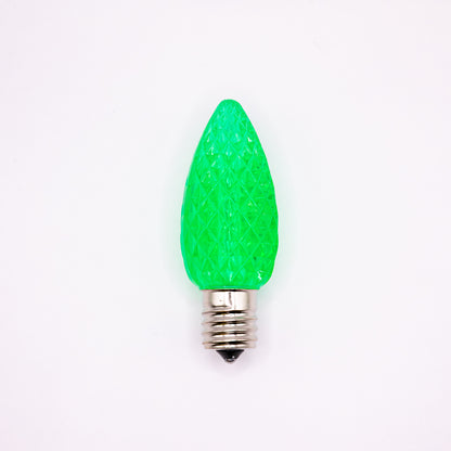 C9 LED Faceted Bulb | 12 Colors