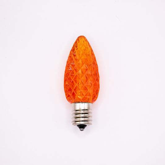 C9 LED Faceted Bulb | 12 Colors