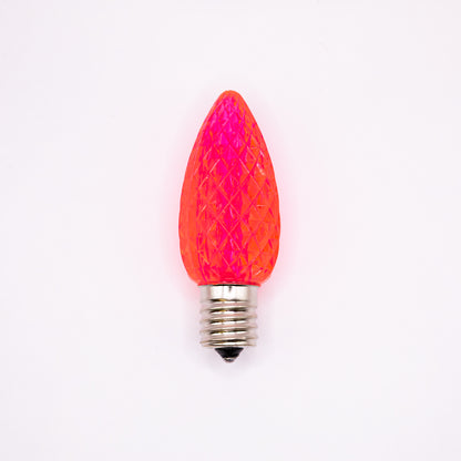 C9 LED Faceted Bulb | 12 Colors