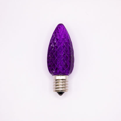 C9 LED Faceted Bulb | 12 Colors