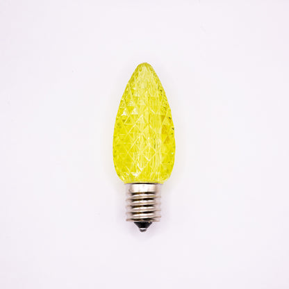 C9 LED Faceted Bulb | 12 Colors