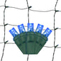 100-Light 5mm LED Net Lights with Green Cord | 6 Colors