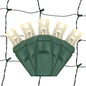 100-Light 5mm LED Net Lights with Green Cord | 6 Colors