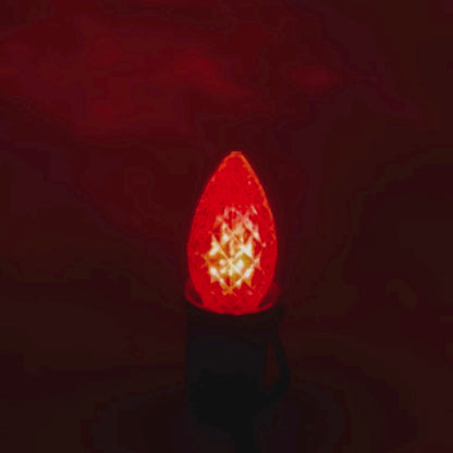 C7 LED Faceted Bulb | 12 Colors