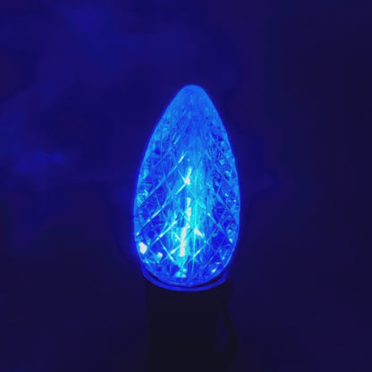C9 LED Faceted Bulb | 12 Colors