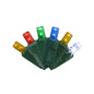 50-Light 5mm Concave Green Cord | 29 Colors